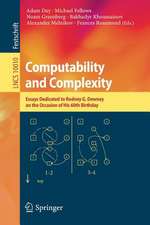 Computability and Complexity: Essays Dedicated to Rodney G. Downey on the Occasion of His 60th Birthday