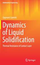 Dynamics of Liquid Solidification