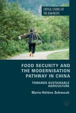 Food Security and the Modernisation Pathway in China: Towards Sustainable Agriculture