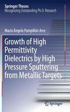 Growth of High Permittivity Dielectrics by High Pressure Sputtering from Metallic Targets