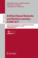 Artificial Neural Networks and Machine Learning – ICANN 2017: 26th International Conference on Artificial Neural Networks, Alghero, Italy, September 11-14, 2017, Proceedings, Part II