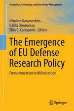 The Emergence of EU Defense Research Policy