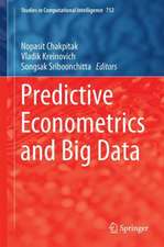 Predictive Econometrics and Big Data