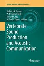 Vertebrate Sound Production and Acoustic Communication