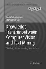 Knowledge Transfer between Computer Vision and Text Mining: Similarity-based Learning Approaches