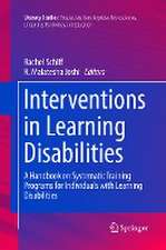 Interventions in Learning Disabilities: A Handbook on Systematic Training Programs for Individuals with Learning Disabilities