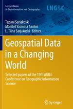 Geospatial Data in a Changing World: Selected papers of the 19th AGILE Conference on Geographic Information Science