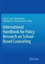 International Handbook for Policy Research on School-Based Counseling