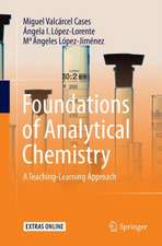 Foundations of Analytical Chemistry: A Teaching–Learning Approach