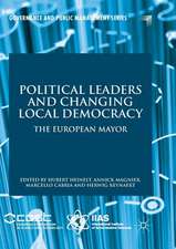 Political Leaders and Changing Local Democracy: The European Mayor