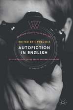 Autofiction in English