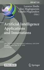 Artificial Intelligence Applications and Innovations