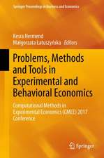 Problems, Methods and Tools in Experimental and Behavioral Economics: Computational Methods in Experimental Economics (CMEE) 2017 Conference