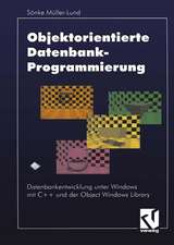 Objektorientierte Datenbankprogrammierung: Datenbankentwicklung unter Windows mit C++ und der Object Windows Library