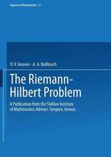 The Riemann-Hilbert Problem: A Publication from the Steklov Institute of Mathematics Adviser: Armen Sergeev