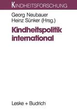 Kindheitspolitik international: Problemfelder und Strategien