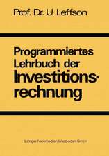 Programmiertes Lehrbuch der Investitionsrechnung