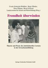 Fremdheit überwinden: Theorie und Praxis des interkulturellen Lernens in der Erwachsenenbildung