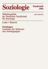 Sociologica: Leseliste der Sektionen und Arbeitsgruppen