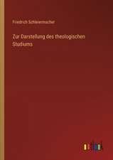 Zur Darstellung des theologischen Studiums