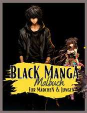 Black Manga Malbuch.