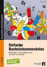 Einfache Buchstabenmandalas