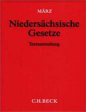 Niedersächsische Gesetze (ohne Fortsetzungsnotierung). Inkl. 125. Ergänzungslieferung