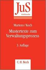 Mustertexte zum Verwaltungsprozess