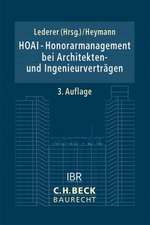 HOAI - Honorarmanagement bei Architekten- und Ingenieurverträgen