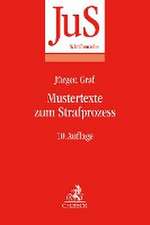 Mustertexte zum Strafprozess