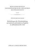 Rechtsfragen der Herdenhaltung am unteren und mittleren Euphrat in altbabylonischer Zeit