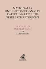 Nationales und Internationales Kapitalmarkt- und Gesellschaftsrecht