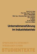 Unternehmensführung im Industriebetrieb