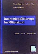 Internationalisierung im Mittelstand: Chancen — Risiken — Erfolgsfaktoren