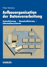 Aufbauorganisation der Datenverarbeitung: Zentralisierung — Dezentralisierung — Informationszentrum