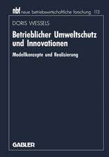 Betrieblicher Umweltschutz und Innovationen: Modellkonzepte und Realisierung