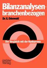 Bilanzanalysen — branchenbezogen: Der Vergleich mit der Konkurrenz