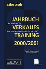 Jahrbuch Verkaufstraining 2000/2001: Das Jahrbuch für Aus- und Weiterbildung im Verkauf