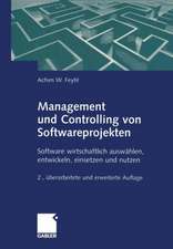 Management und Controlling von Softwareprojekten: Software wirtschaftlich auswählen, entwickeln, einsetzen und nutzen