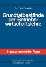 Grundtatbestände der Betriebswirtschaftslehre