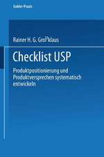 Checklist USP: — Produktpositionierung und Produktversprechen systematisch entwickeln —