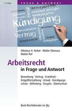 Arbeitsrecht in Frage und Antwort