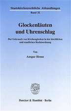 Glockenläuten und Uhrenschlag.