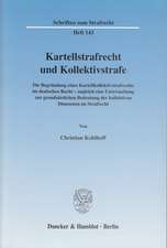 Kartellstrafrecht und Kollektivstrafe