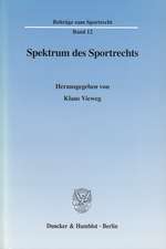 Spektrum des Sportrechts