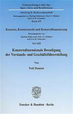 Konzerndimensionale Beendigung der Vorstands- und Geschäftsführerstellung