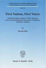 First Nations, First Voices