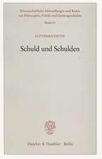 Schuld und Schulden