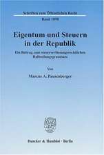 Eigentum und Steuern in der Republik