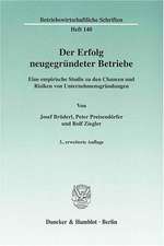 Der Erfolg neugegründeter Betriebe